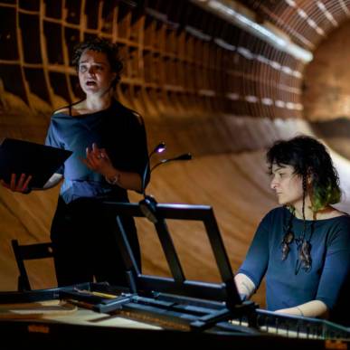 Передача тюбингов и клавесинный концерт на глубине 42 метра в музее фортификации «Бункер 703»